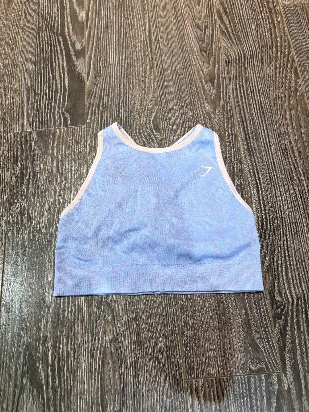 Gymshark Seamless Cross-Back Sports Bra Blue Size Small